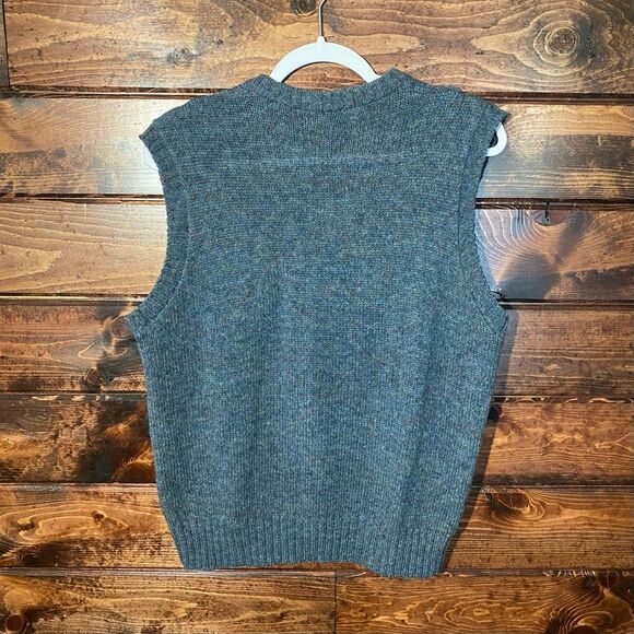 Vintage Hunt Club 100% Wool Twisted Knit Sweater Vest Blue Men's Size L-42/44 - Picture 6 of 11
